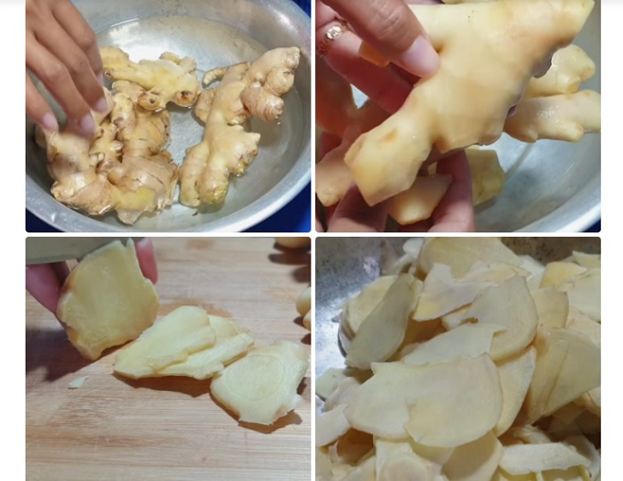 Sơ chế gừng