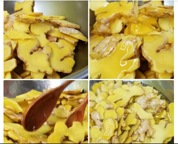 Cách làm mứt gừng mật ong