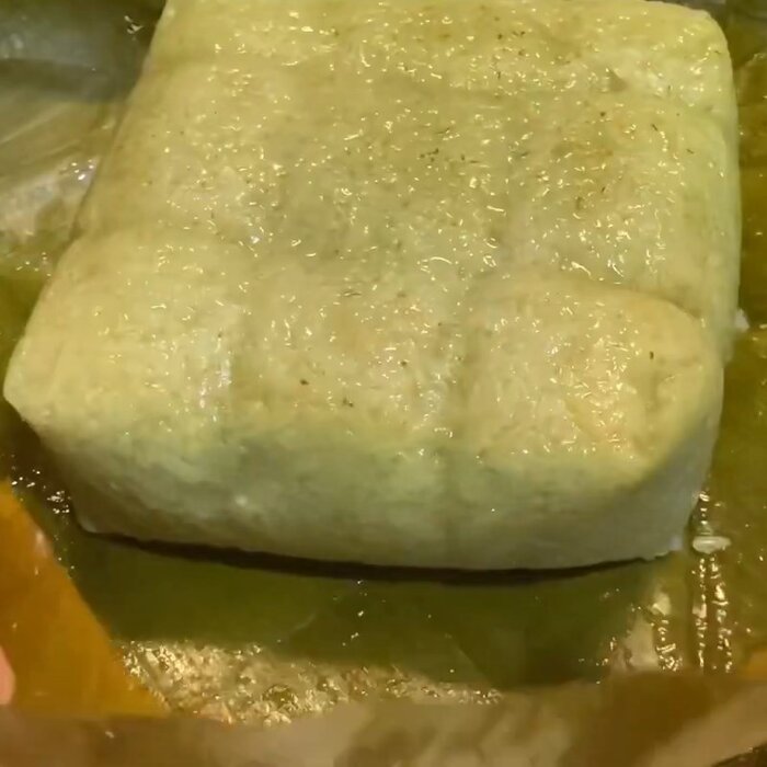 Thành phẩm bánh xanh dền, thơm ngon