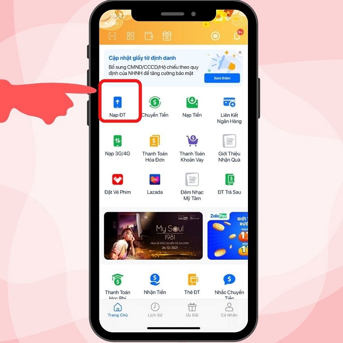 Cách nạp thẻ Viettel vào điện thoại