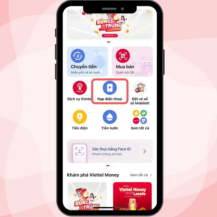 Cách nạp thẻ Viettel vào điện thoại