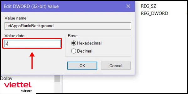 Cách tắt ứng dụng chạy ngầm bằng Registry Editor (3)