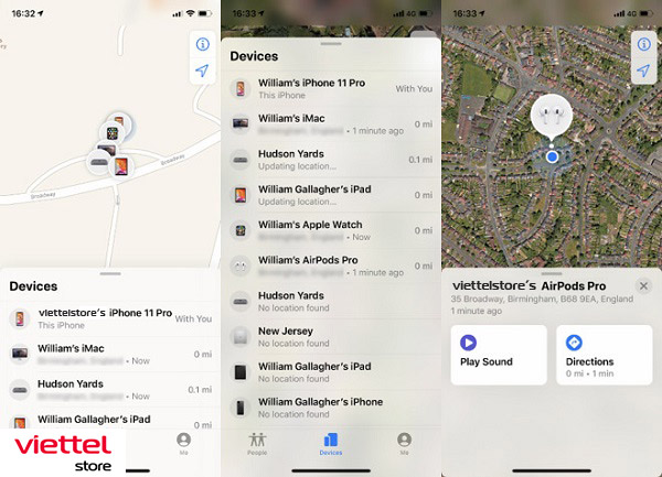 Cách tìm tai nghe Airpods khi ngoại tuyến