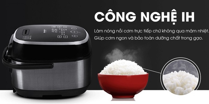 Nồi cơm điện cao tần sử dụng công nghệ IH