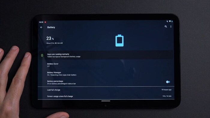 Thông số pin lên tới 8.200mAh