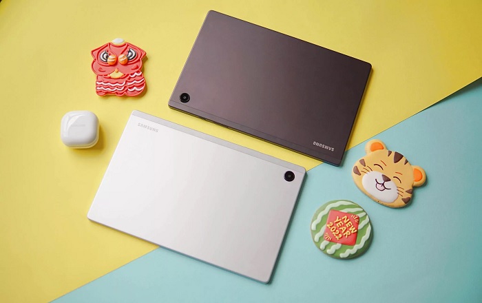 Samsung Galaxy Tab A8 2022 có 2 tùy chọn màu sắc: Xám và Bạc