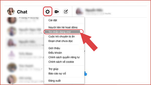 Kiểm tra mục tin nhắn chờ trên Messenger