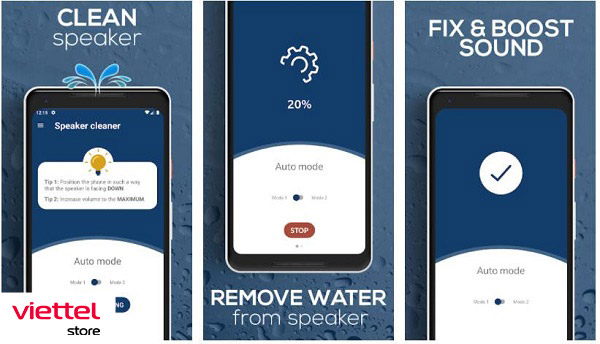 Ứng dụng làm sạch loa điện thoại Speaker cleaner