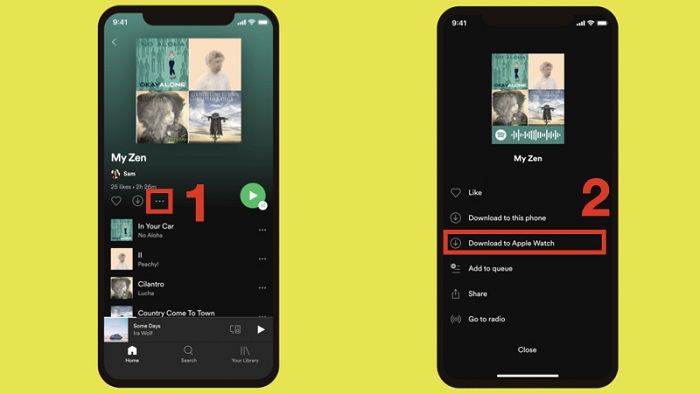 Chọn Download to Apple Watch