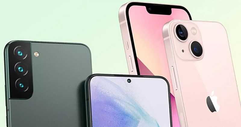 So sánh Galaxy S22 và iPhone 13 (Hình ảnh minh họa)