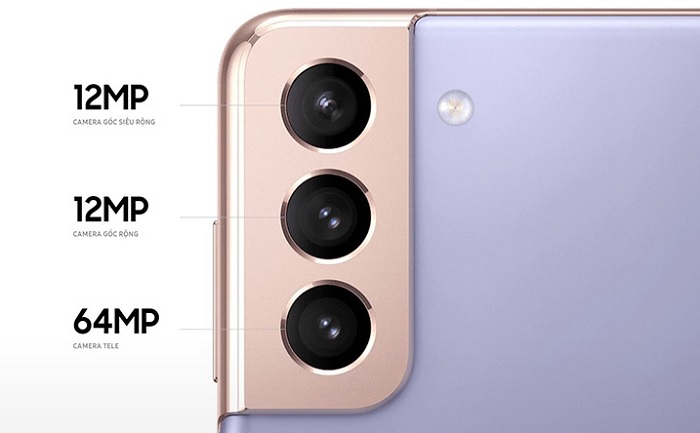 Cụm camera sau trên Galaxy S21+