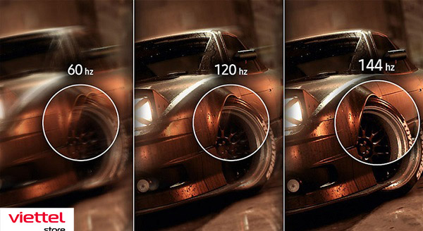 So sánh các màn hình tần số quét khác nhau