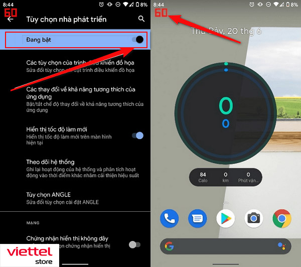Kiểm  tra tần số quét màn hình trong Cài đặt (2)
