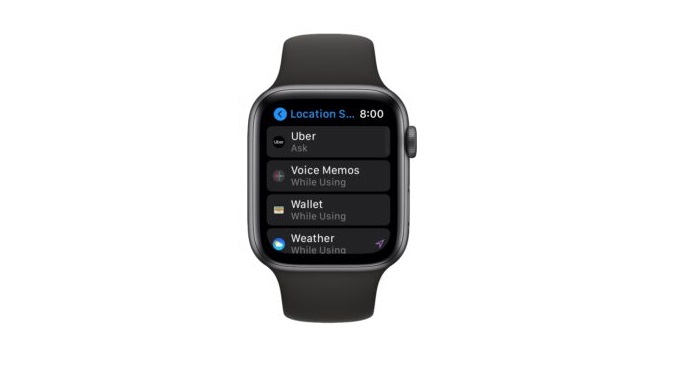 tắt định vị trên Apple Watch