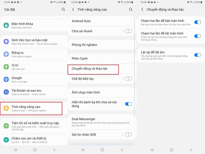 thủ thuật sử dụng Samsung Galaxy A03