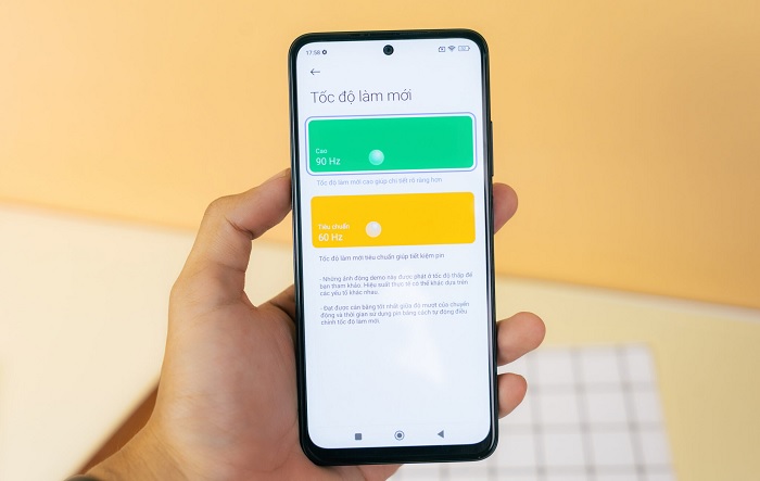 Redmi Note 11 hỗ trợ tần số quét 90Hz