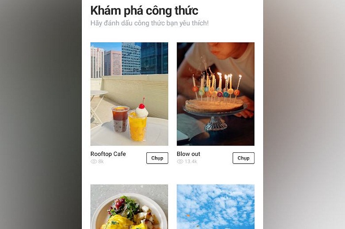 Foodie cho phép người dùng tinh chỉnh nhiều filter, công thức màu cổ điển