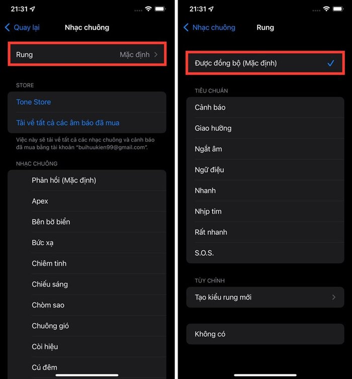 Khắc phục mất rung cách dễ dàng