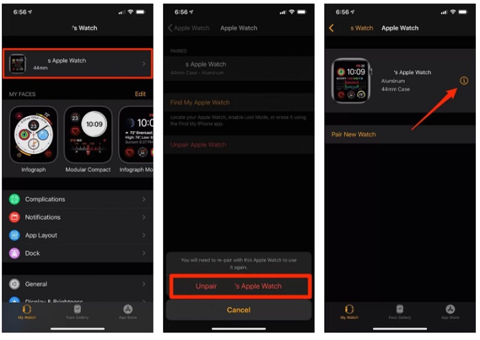 Xóa iCloud của Apple Watch qua iPhone
