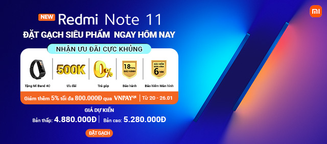 Đặt trước Redmi Note 11