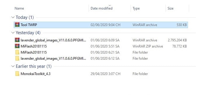 Tool sau khi tải về máy tính