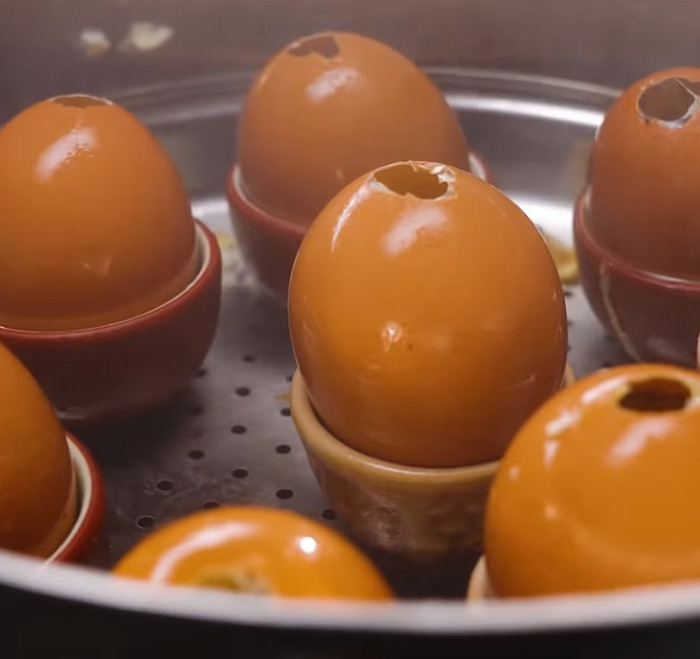 Trứng được hấp cách thủy