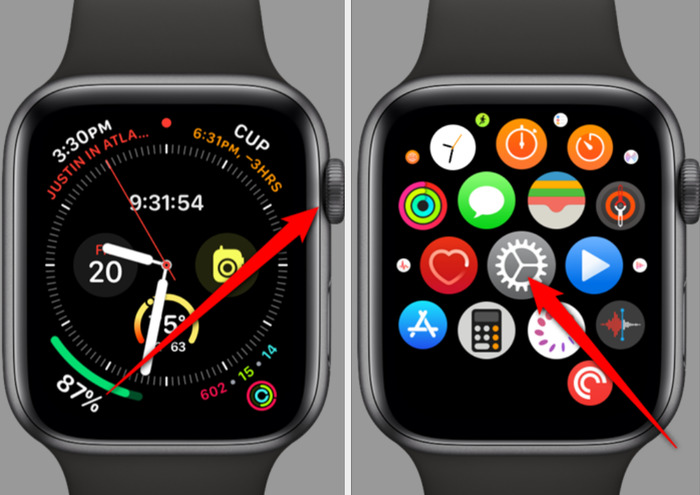 Nhấn vào ứng dụng "Cài đặt" hình bánh răng cưa của thiết bị