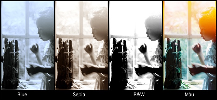 Chụp ảnh trắng đen trên điện thoại bằng camera đơn sắc