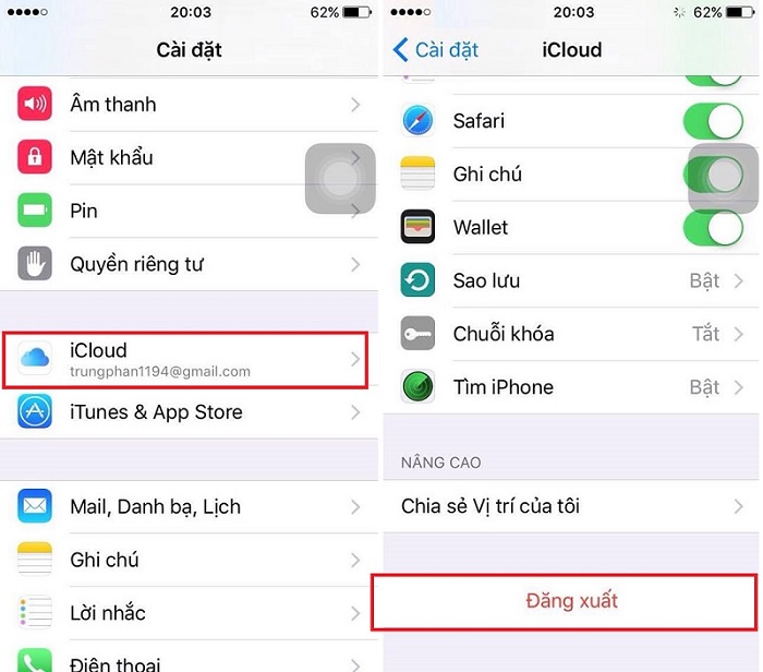 Danh bạ iPhone bị ẩn