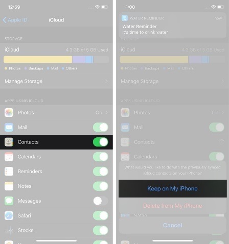 Danh bạ iPhone bị ẩn