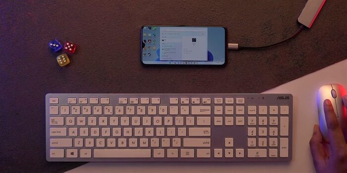 Có thể sử dụng cùng bàn phím như PC
