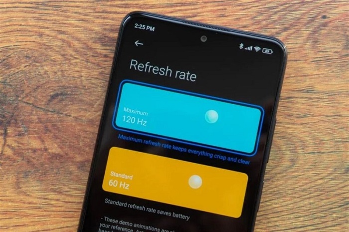Tần số quét 120Hz giúp các thao tác vuốt, chạm, chuyển cảnh mượt mà hơn