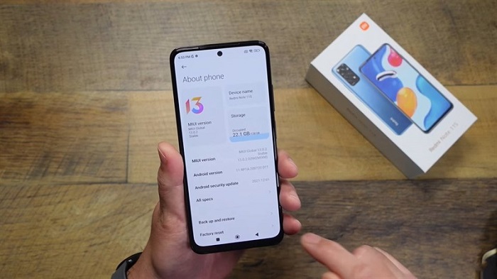 Redmi Note 11S chạy giao diện MIUI 13