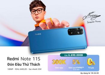 Giảm ngay 300.000 đồng cho khách hàng mua Xiaomi Redmi Note 11S