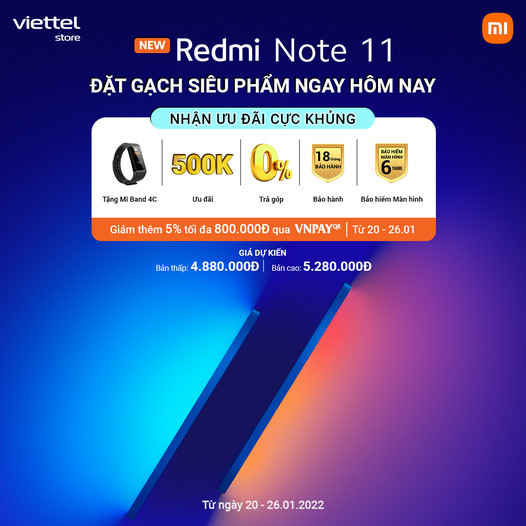 Đặt trước Redmi Note 11