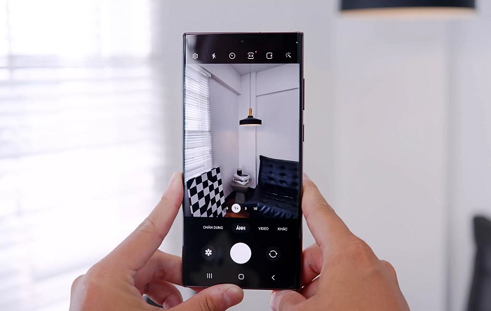 Giao diện camera của Galaxy S22 Ultra