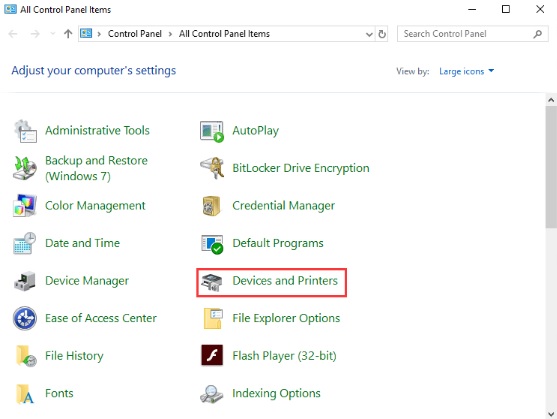 Kiểm tra ip máy in