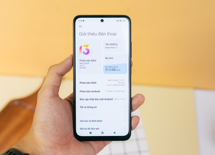 Redmi Note 11 sẽ sử dụng giao diện MIUI 13 mới nhất dựa trên hệ điều hành Android 11