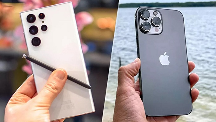 iPhone 13 Pro Max có chất lượng hoàn thiện ấn tượng, còn S22 Ultra có thiết kế hiện đại, đẹp mắt