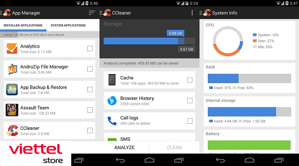 Ứng dụng CCleaner