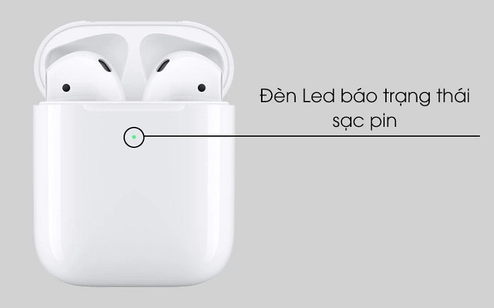 Kiểm tra dung lượng pin trên vỏ hộp AirPods