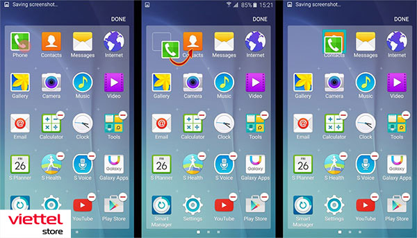 Nhóm chung các ứng dụng vào một thư mục