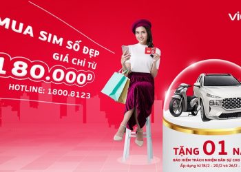 Mua SIM số đẹp giá chỉ từ 180.000đ tặng ngay 01 năm bảo hiểm trách nhiệm dân sự cho xe máy