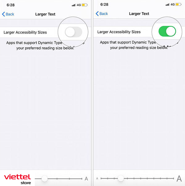 Điều chỉnh cỡ chữ lớn (Larger Text) (1)