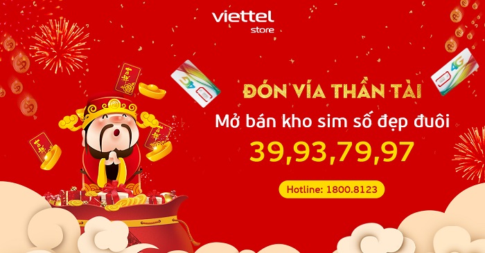 Đón vía thần tài - Mở bán kho SIM số đẹp đuôi 39,93,79,97