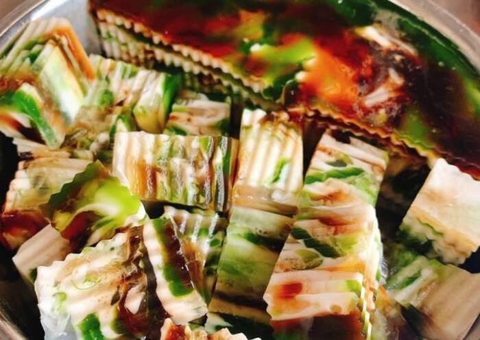 Thạch rau câu sơn thủy món ăn độc lạ, thú vị