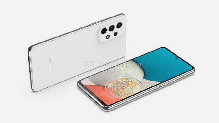 A "Galaxy A53" render. (Source: OnLeaks)