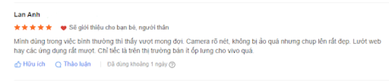 Hệ thống camera của điện thoại vivo luôn được người tiêu dùng đánh giá cao