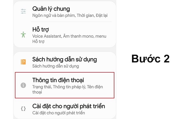 Kiểm tra cấu hình samsung