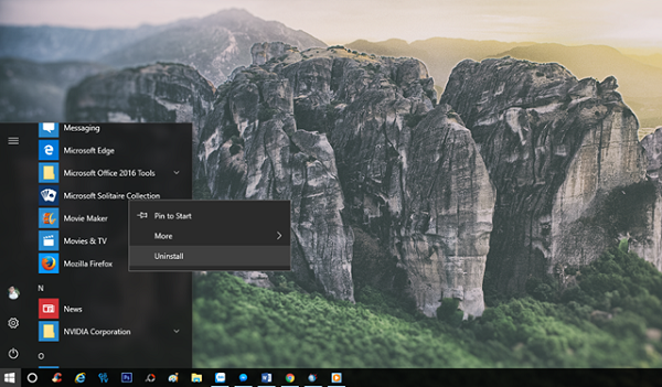 Xóa các ứng dụng rác trong Start Menu